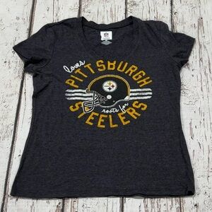 Women's Pittsburgh Steelers NFL Football SOFT Sports Tee Top Shirt